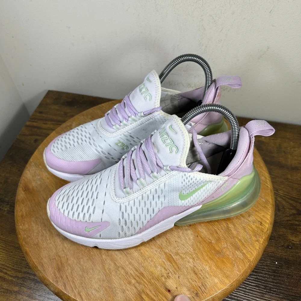 Nike Air Max 270 Women's Shoes White Lavender Green Size 8 CW7042-100